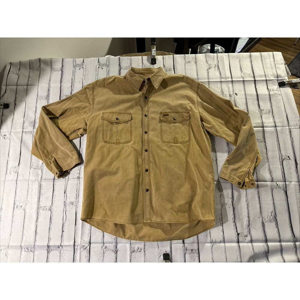 Kakadu Traders Australia Shirt Mens 3XL Canvas Long Sleeve Workwear‎ Utility